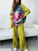 Women's Loose Fit Two-piece Dress   S0710189 - TUZZUT Qatar Online Shopping