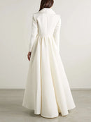 High-Low Wrap Falbala Solid Color V-Neck Shirts Tops&Pants Two Pieces Set 138111 - TUZZUT Qatar Online Shopping