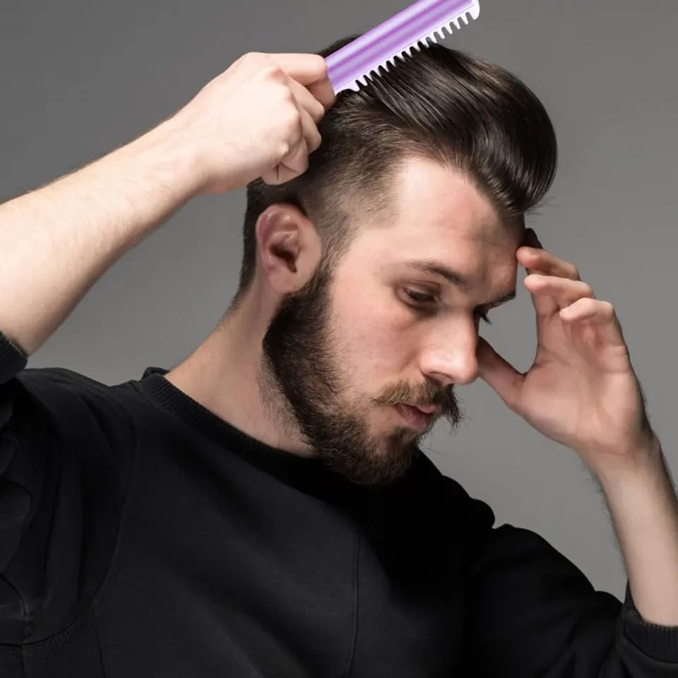 Hot Comb For Women Against Scalp Shell Wide Temperature Range Easy Operation Beard Hair Hot Comb For Women Against Scalp Shell Wide Temperature Range Easy Operation Beard Hair