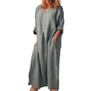 Women's Casual Kaftan Dress    B79116 - TUZZUT Qatar Online Shopping