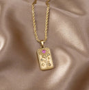 New Fashion Gold Color Flower Eight Point Star Chain Model-23 - TUZZUT Qatar Online Shopping