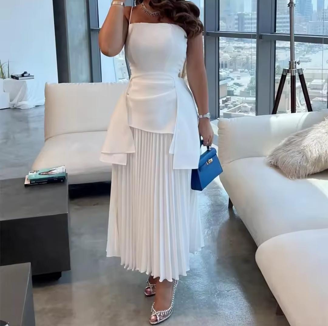 Women's Simple White A Line Evening Gown Party Dress S5119325 Women's Simple White A Line Evening Gown Party Dress S5119325