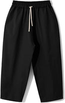 Men's Cotton Casual Baggy Pants Loose Fit Elastic Waist  448813 - TUZZUT Qatar Online Shopping