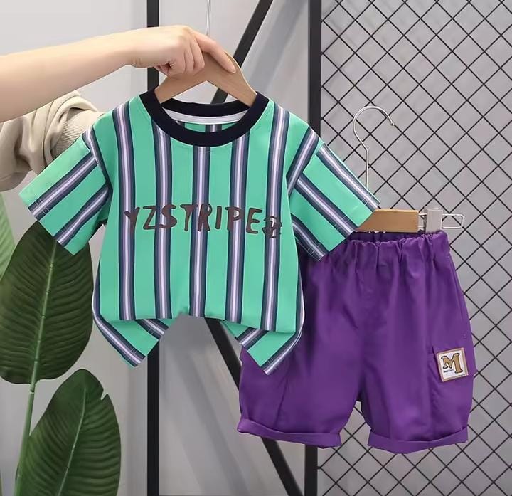 Kid'sO Neck Short Sleeve T-shirts and Shorts 504159 Kid'sO Neck Short Sleeve T-shirts and Shorts 504159