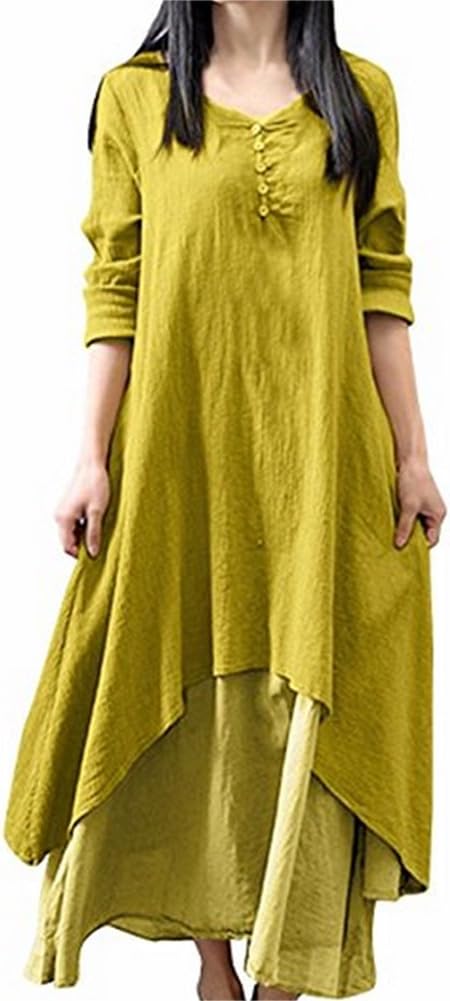 Womens Vintage Loose Dress 36548