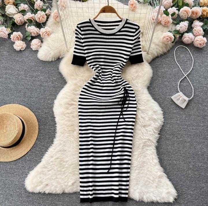 Women's Short Sleeve O-Neck Casual Dress 467765 Women's Short Sleeve O-Neck Casual Dress 467765
