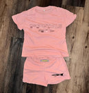 Children's Summer textured Letter 2 Piece Suits    1563258 - TUZZUT Qatar Online Shopping