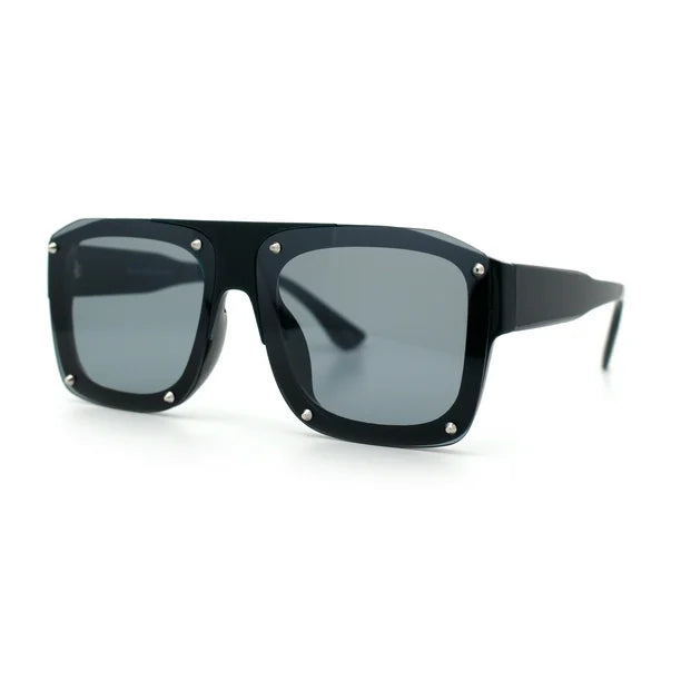 Metal Thorn Stud Mobster Sunglasses S4969025 - TUZZUT Qatar Online Shopping