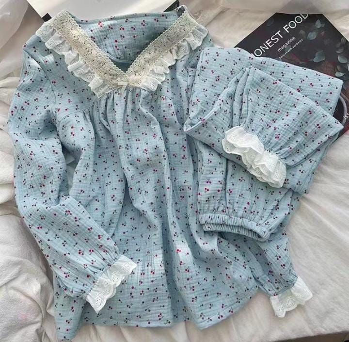 Women's Print Pajama V-Neck Home Suit 550793 Women's Print Pajama V-Neck Home Suit 550793