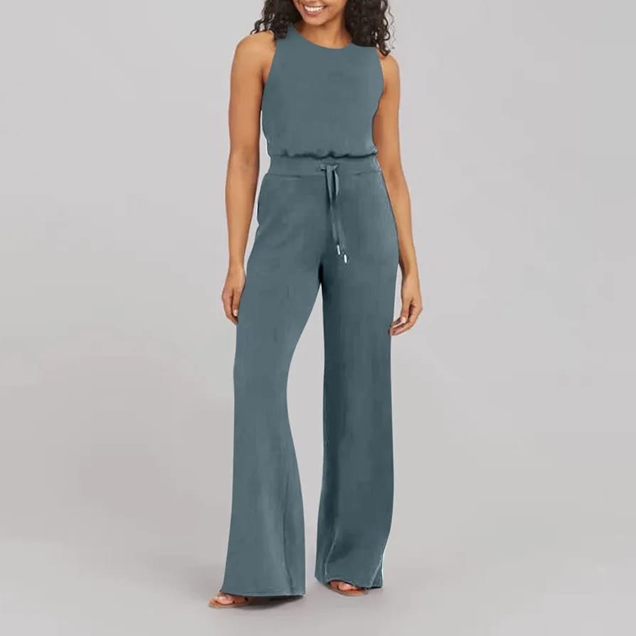Women's Vest U Neck Elastic Loose Jumpsuit for Women A8880 Women's Vest U Neck Elastic Loose Jumpsuit for Women A8880