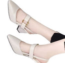Fashion Elegant Off White Toe High Heel Leather Women Sandals 35808 - TUZZUT Qatar Online Shopping