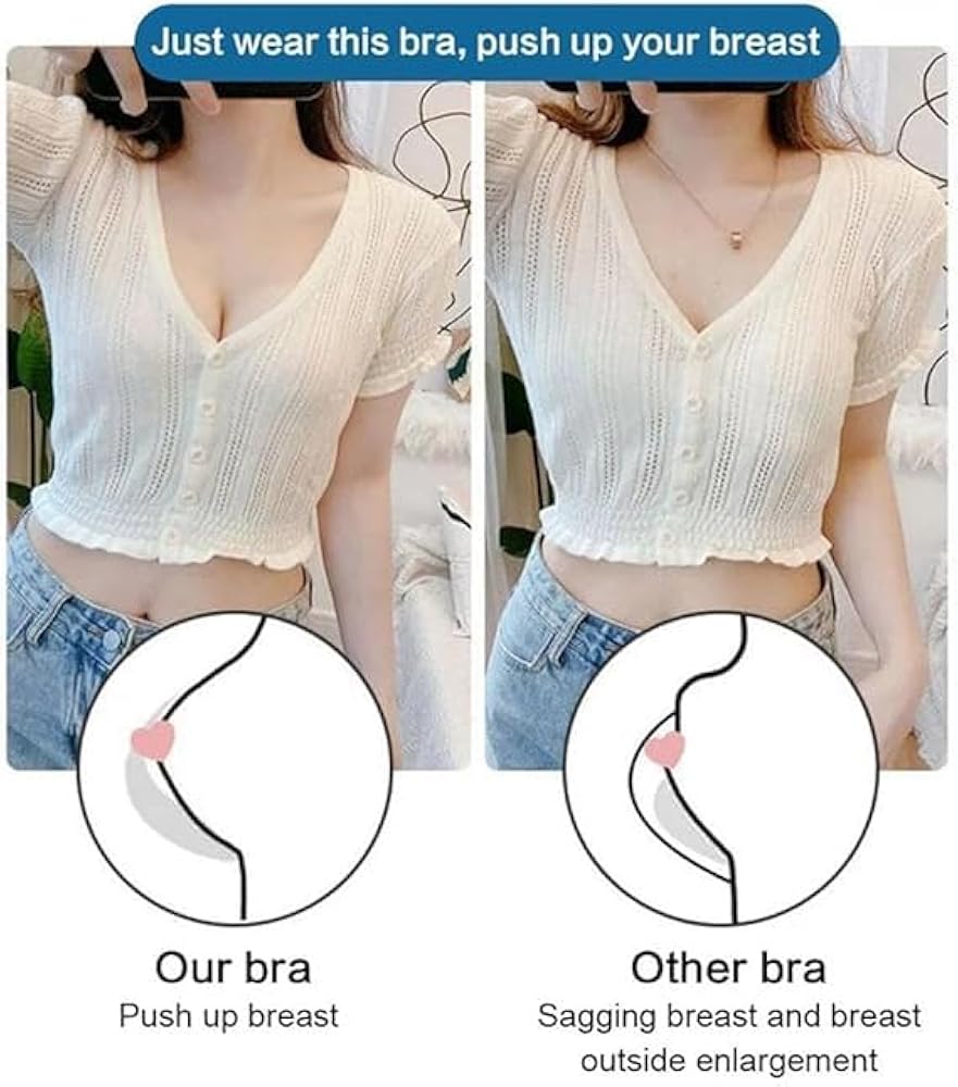 Super Gather Bra Wireless Push-up Bra,Lifting Anti-Sagging Wireless Push-up Bra,Soft Comfortable Gather Bra for Women B8814 Super Gather Bra Wireless Push-up Bra,Lifting Anti-Sagging Wireless Push-up Bra,Soft Comfortable Gather Bra for Women B8814