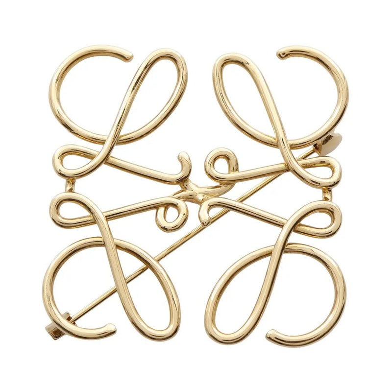 Anagram Yellow Gold Brooch L121 - TUZZUT Qatar Online Shopping