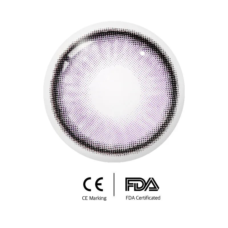 Unibling Iceland Violet Contact Lenses for Eyes (1 Pair) Unibling Iceland Violet Contact Lenses for Eyes (1 Pair)