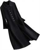 Slim Fit Long Knee Length Woolen Coat 57605