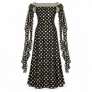 Women’s Black & Gold Polka-Dot Maxi Dress 070637544 - XL