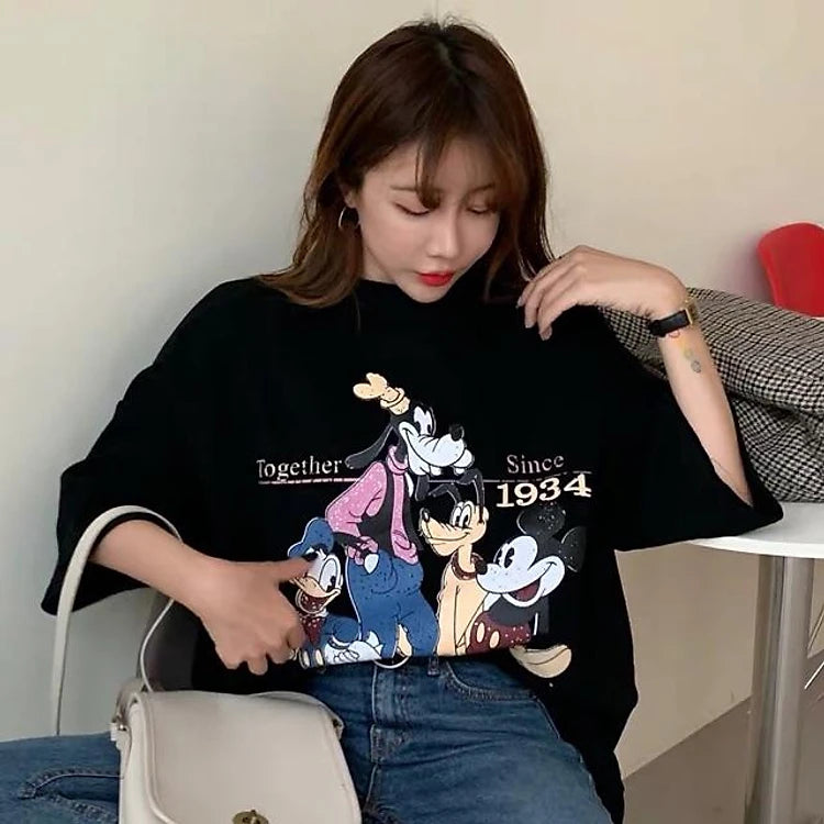 Women's Short Sleeve Cartoon/Anime T-Shirts 547710 M Women's Short Sleeve Cartoon/Anime T-Shirts 547710 M