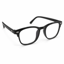 Classic Black Rectangular Clear-Lens Glasses-52