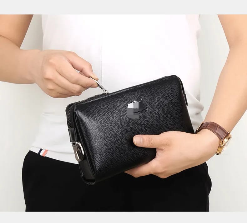 Men's New Combination Lock Handbag  B-916730 - TUZZUT Qatar Online Shopping