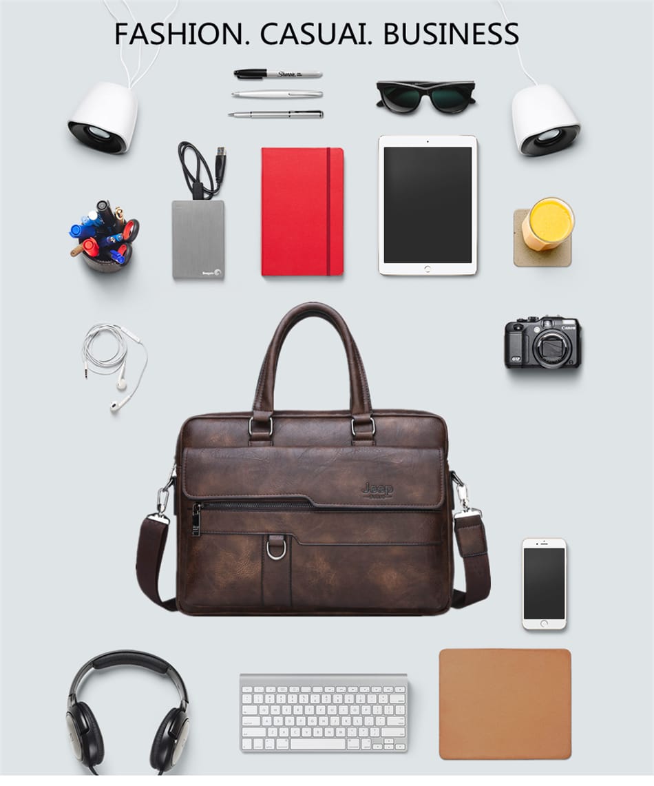 Men's Business Hot Large Capacity Leather Briefcase Laptop Bag B-221064 Men's Business Hot Large Capacity Leather Briefcase Laptop Bag B-221064