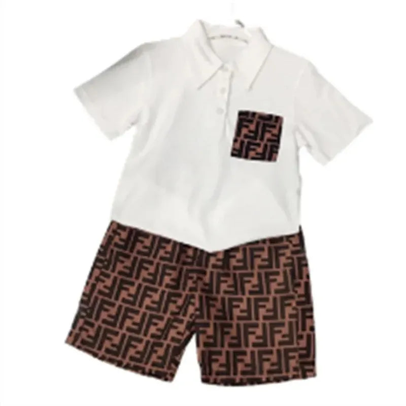 Kids' 2-Piece Set: Printed Short-Sleeve Top and Shorts 1632218 Kids' 2-Piece Set: Printed Short-Sleeve Top and Shorts 1632218