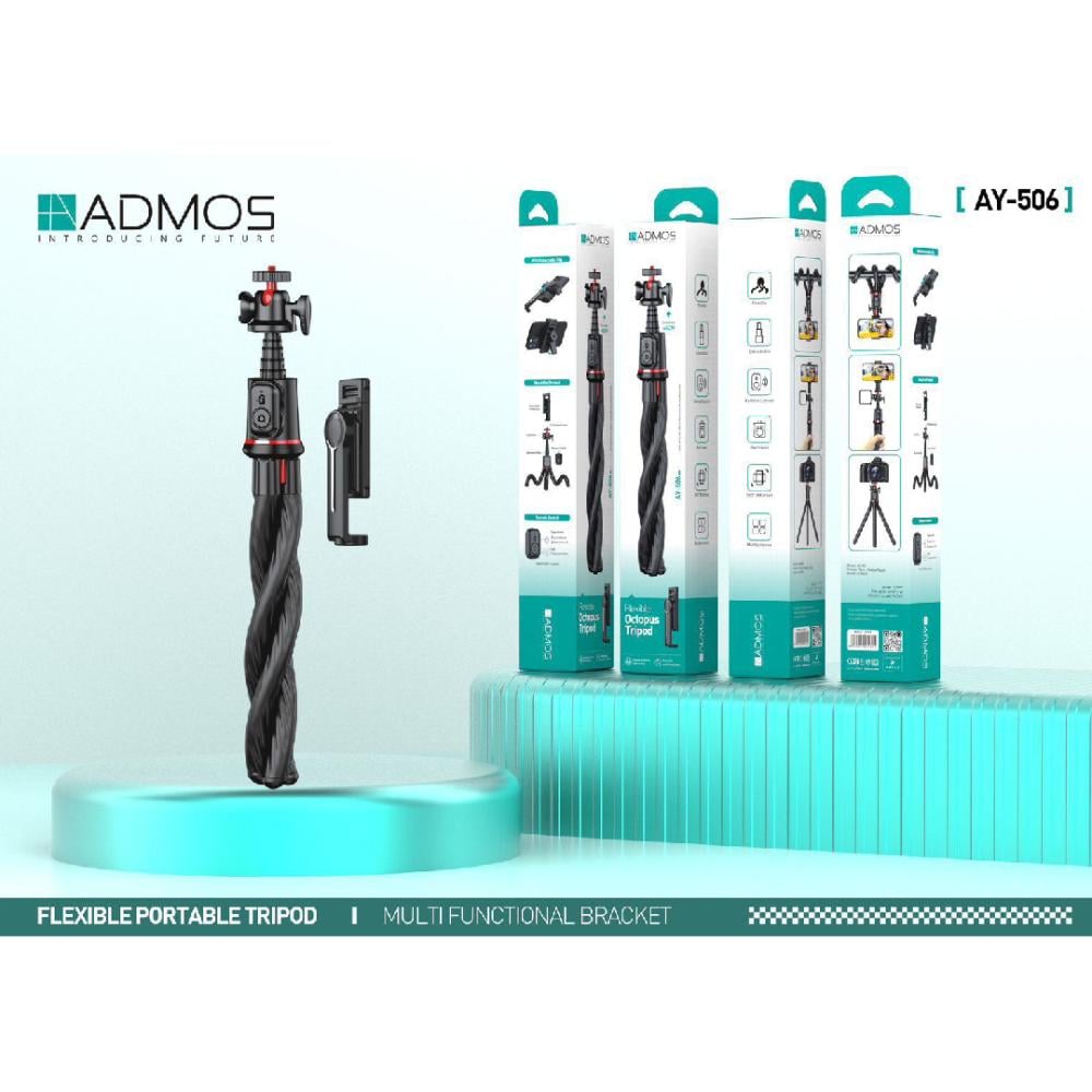 Admos Flexible Octopus Tripod Selfie Stick AY-506 Admos Flexible Octopus Tripod Selfie Stick AY-506