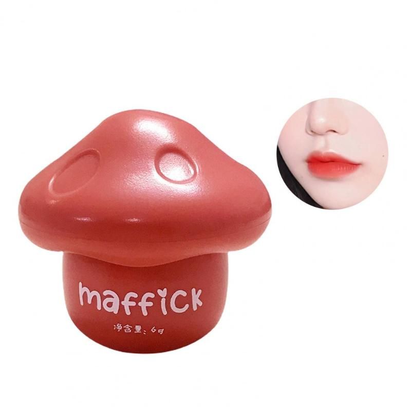 Maffick Lip Gloss Delicate Cute Mushroom Shaped Matte Clay Not Dry Makeup