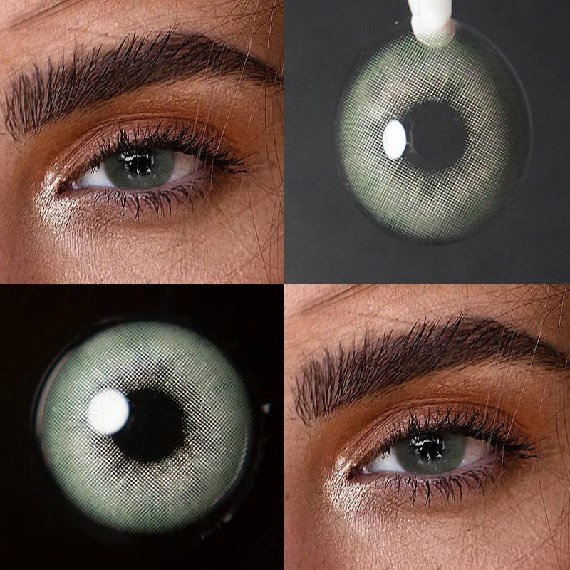 Unibling Rome Time Green Contact Lenses for Eyes (1 Pair) - TUZZUT Qatar Online Shopping