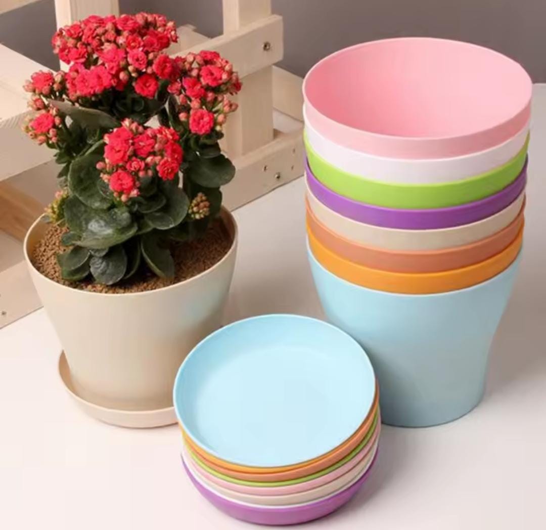 Colorful Durable Resin Flower Pot PRO252 Colorful Durable Resin Flower Pot PRO252