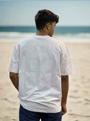 Mens Plain Letter Printed Short Sleeve T-shirt - TUZZUT Qatar Online Shopping