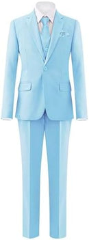 Men Suit 3 Pieces Formal Business Solid Tuxedos Blazer with Trousers for Wedding  S809951 - TUZZUT Qatar Online Shopping