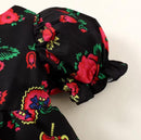 Baby Girl Spring Rose Printed Round Neck Mesh Dress   1430074 - TUZZUT Qatar Online Shopping