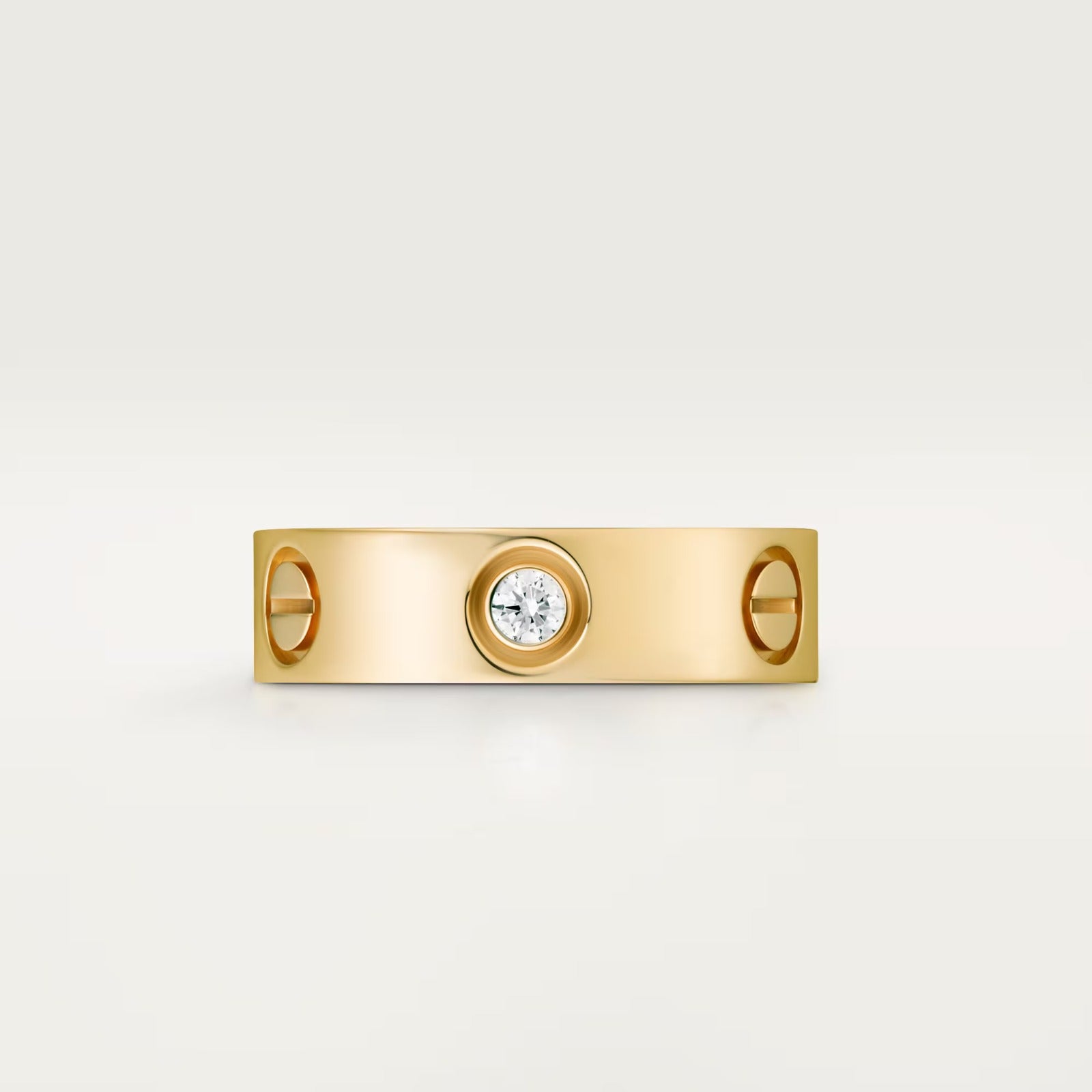 Yellow Gold 3 Diamonds Finger Ring FR303 Yellow Gold 3 Diamonds Finger Ring FR303