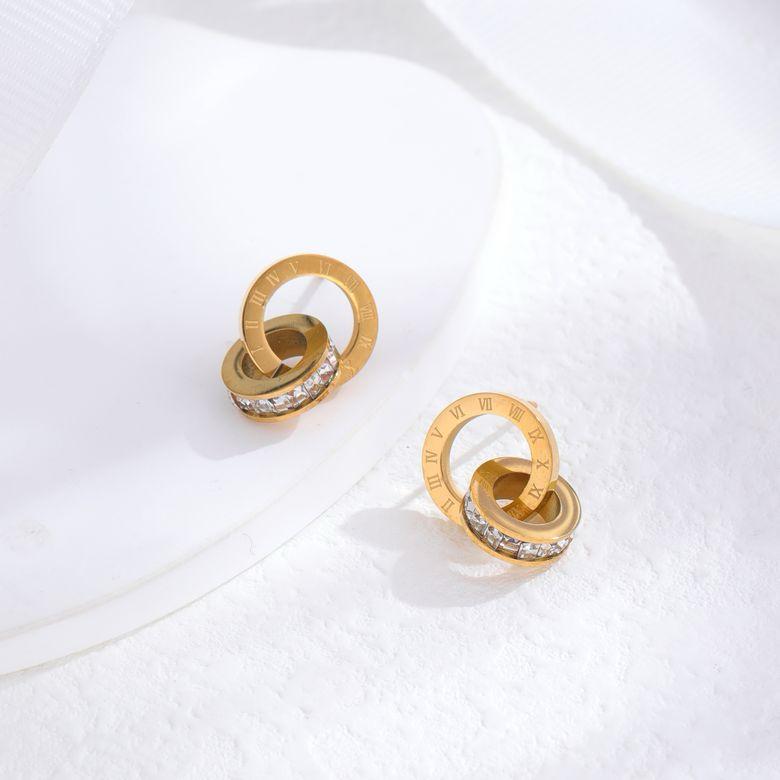 Pair Vintage Style Simple Style Classic Style Round Titanium Steel -S2188546 Pair Vintage Style Simple Style Classic Style Round Titanium Steel -S2188546