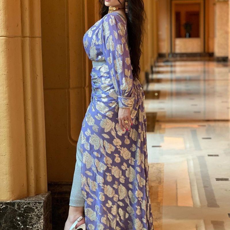 Women's Long Sleeve Floral Modest Fashion Dress L 524420 Women's Long Sleeve Floral Modest Fashion Dress L 524420
