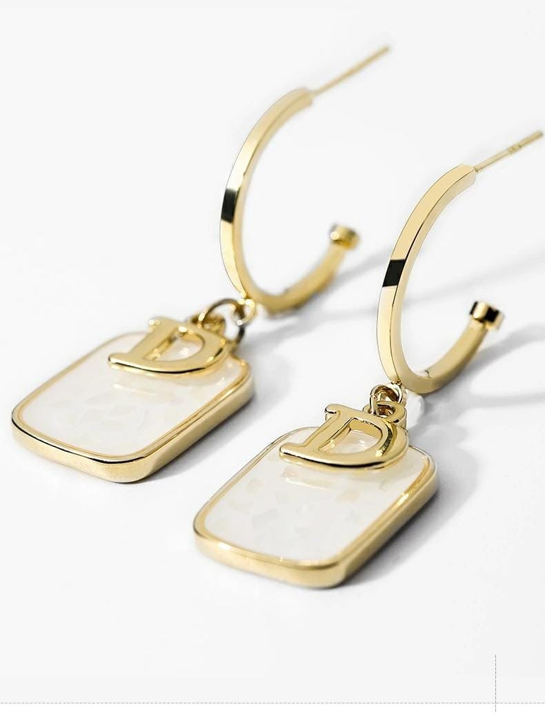 Hoop D Earrings HE10 Hoop D Earrings HE10