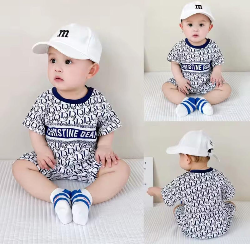 Newborn Baby Short-sleeve Onesie Boys and Girls Romper   1699324 - TUZZUT Qatar Online Shopping