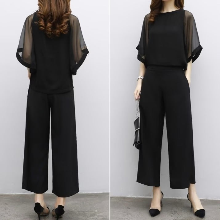 2 Pcs Women's Solid Color Pants Set 439387 2 Pcs Women's Solid Color Pants Set 439387
