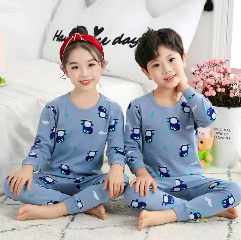 Kids Fashion Long Sleeve Cute Pajamas 483631 140cm