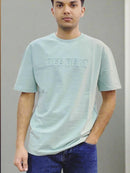 Mens Plain Letter Printed Short Sleeve T-shirt - TUZZUT Qatar Online Shopping