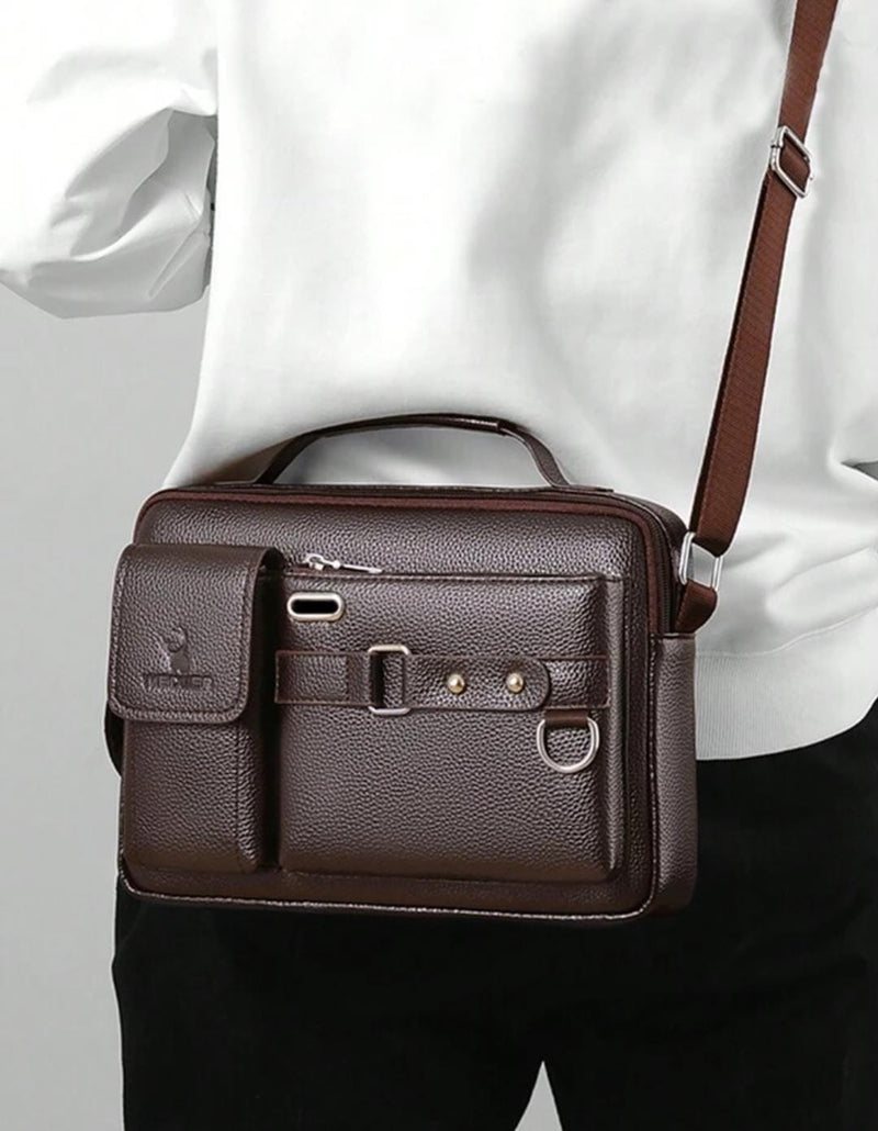 New  Luxury PU Leather  Mens Bag  -  B 188357