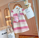 Girls Summer Short Sleeve Striped Polo Dress   1565827 - TUZZUT Qatar Online Shopping