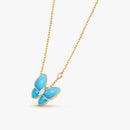 Two Butterfly pendant DN1001 - TUZZUT Qatar Online Shopping