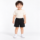 Toddler Black Elastic Waist Denim-Style Shorts S1437739 - Size 90 cm