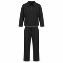 Men’s Black Quarter-Zip Polo & Trouser Set SDR 4031 - 2XL