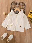 Toddler Girls Zip Up Hooded Coat 9-12M 20026455 - Tuzzut.com Qatar Online Shopping