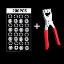 200PCS press buckle+1PCS installation tool 488459 - TUZZUT Qatar Online Shopping