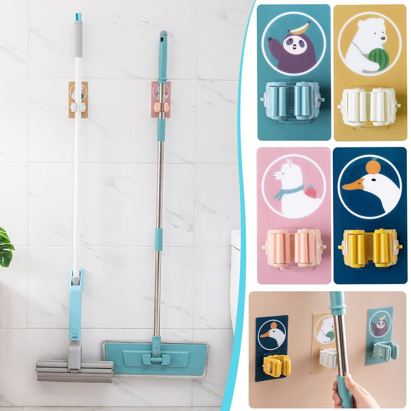 Wall Mounted Broom Clip Mop Grippers 2pcs 1557600 - TUZZUT Qatar Online Shopping