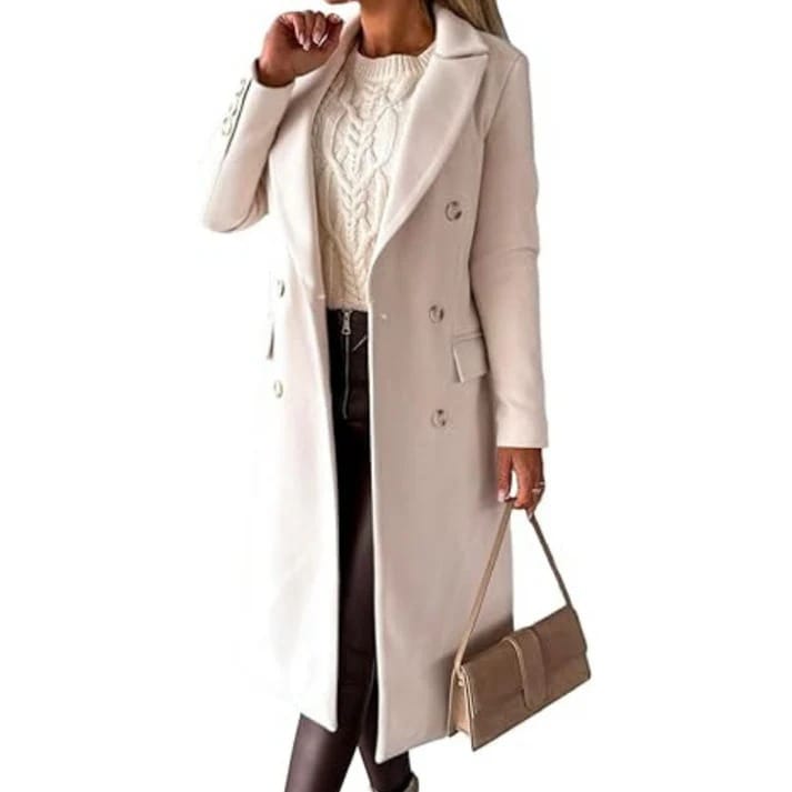 Women's Double Breasted Wool Coat WC258 Women's Double Breasted Wool Coat WC258