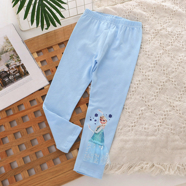 Disney Girls Pants Cotton for Children Frozen Elsa Spring Baby Girl 1533552 Disney Girls Pants Cotton for Children Frozen Elsa Spring Baby Girl 1533552